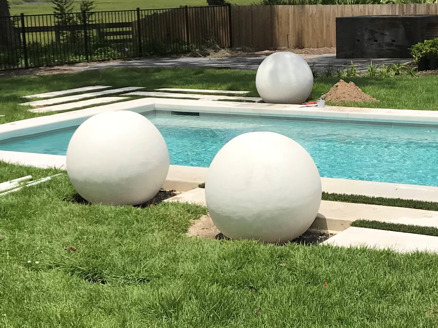 White Water Feature Spheres